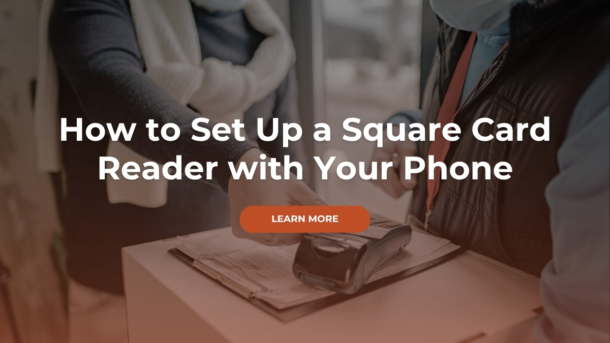 how to set up a square card reader with your phone